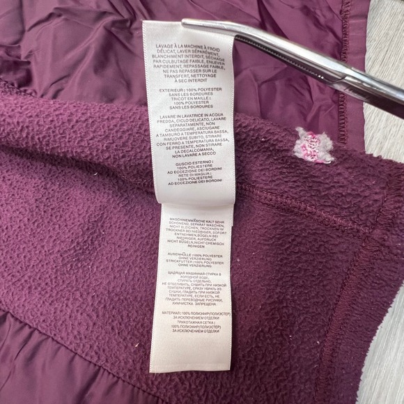 Columbia Women Fleece Jacket Full Zip Size M Quilted Panel Purple - Picture 5 of 16